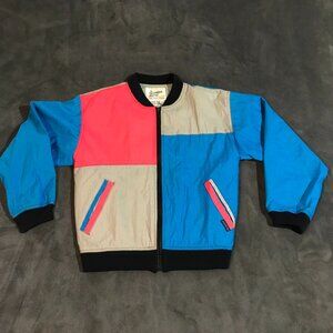 Vintage London Fog color block windbreaker Youth Large 14 - jkt014